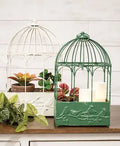 Birdcages Distressed Metal Birds on Branches