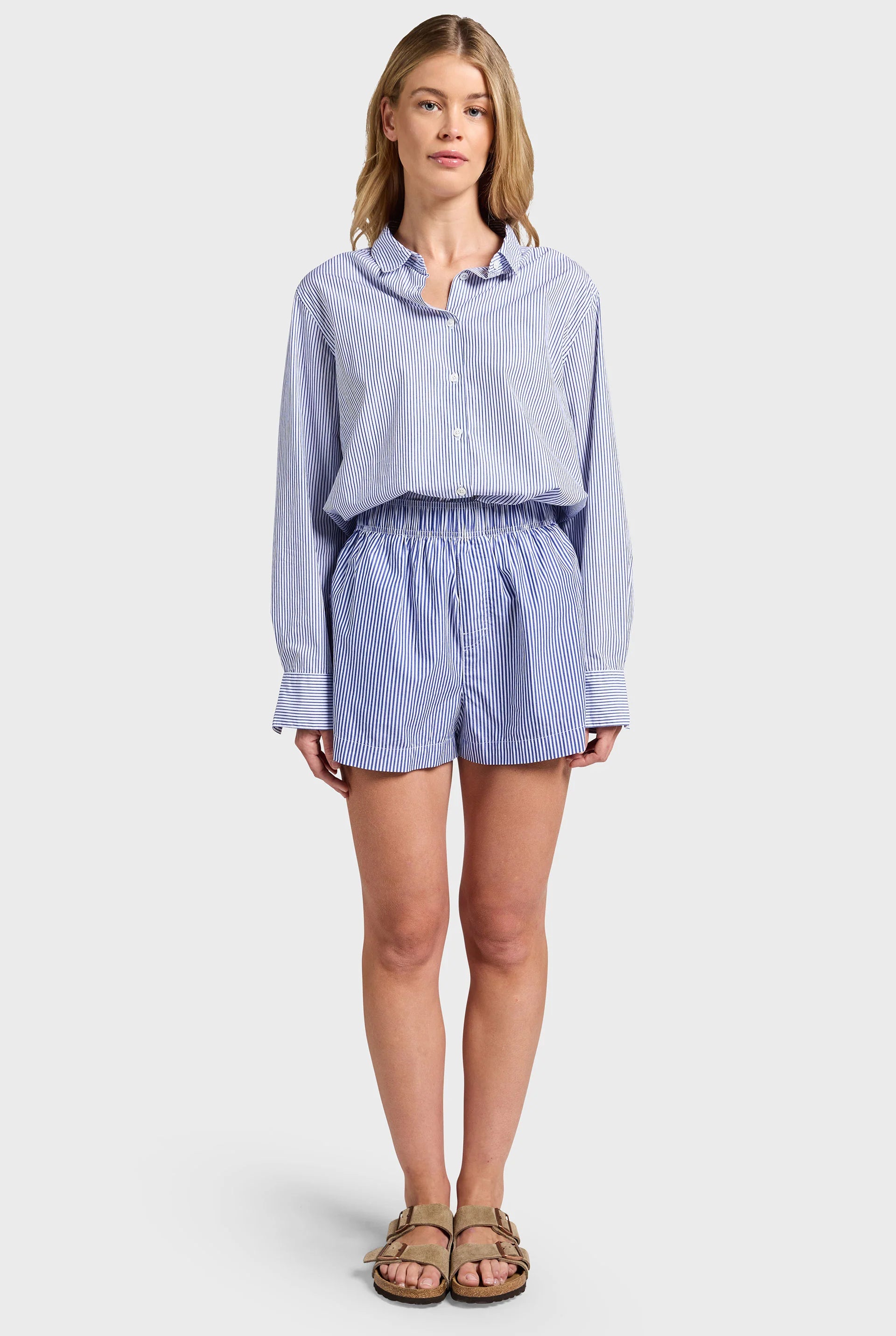 Alma Stripe Poplin Short
