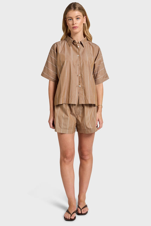 Alma Stripe Poplin Short