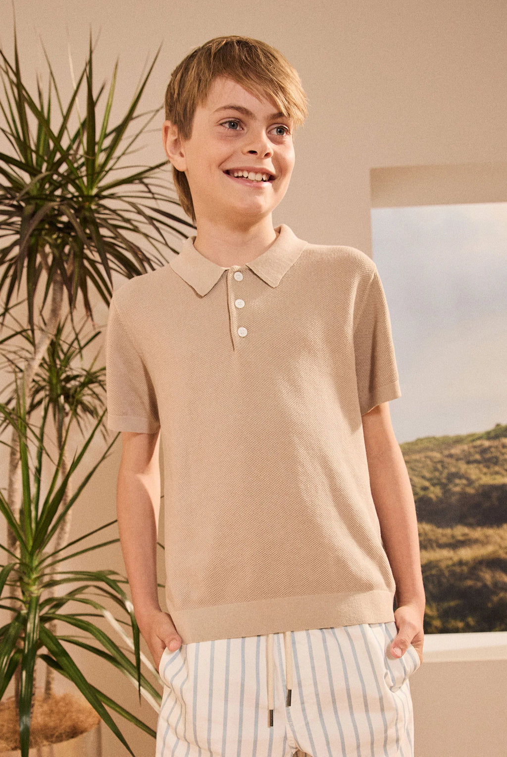 Kids Riley Knit Polo