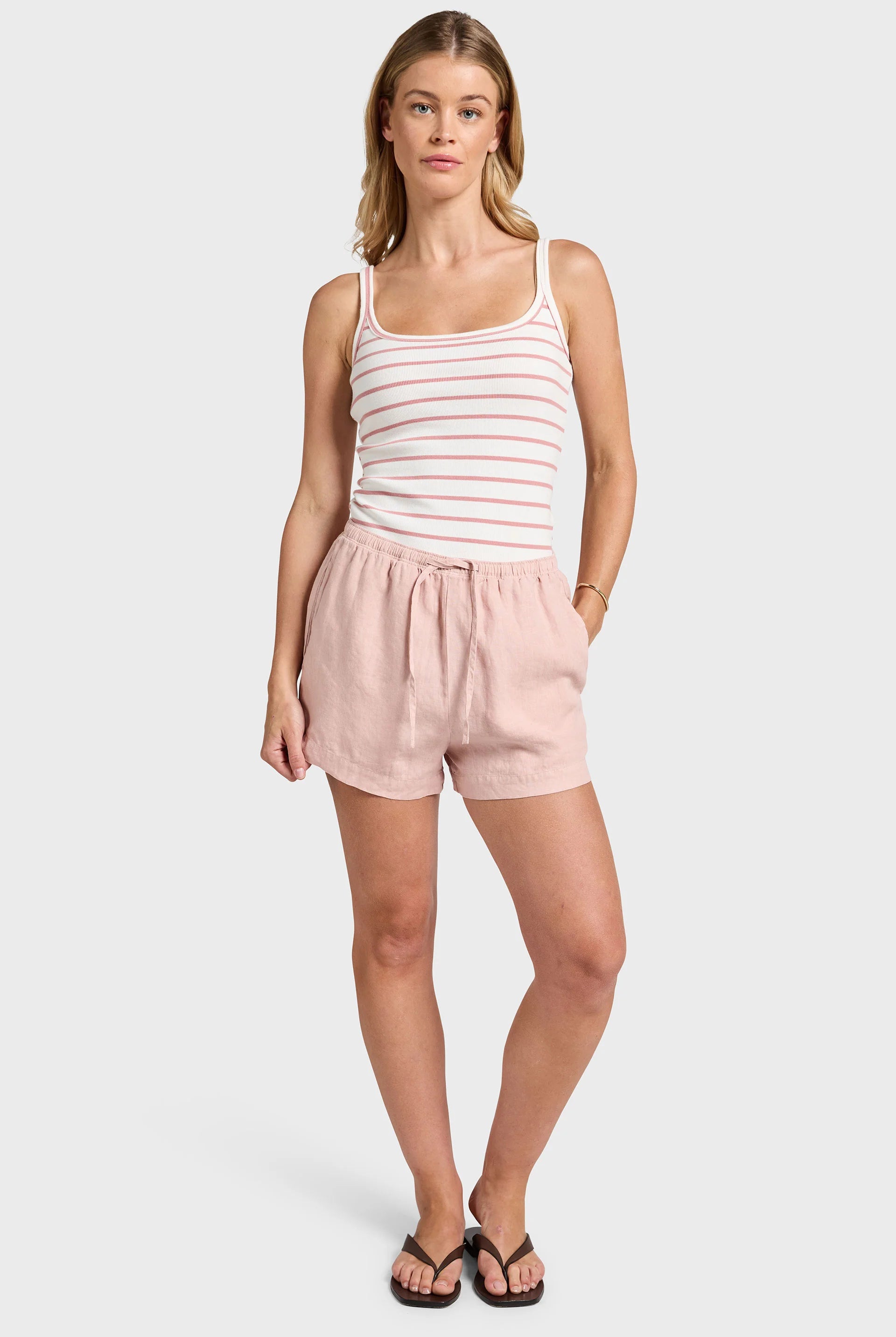 Charlie Stripe Rib Tank
