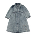 Bonjoy Jean Patch 3/4 Sleeve Dress - BTSS26024D