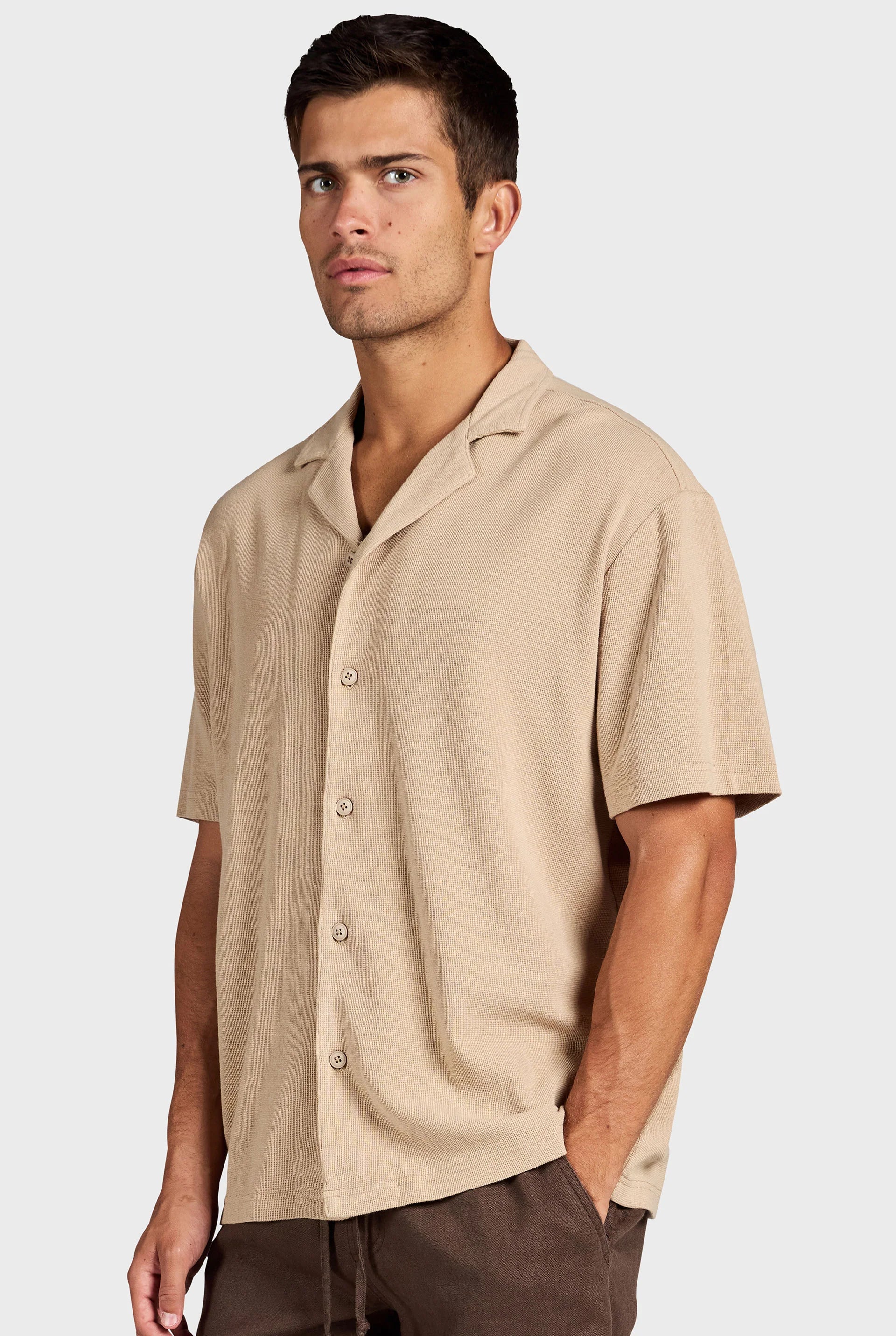 Carlos Cotton Waffle SS Shirt