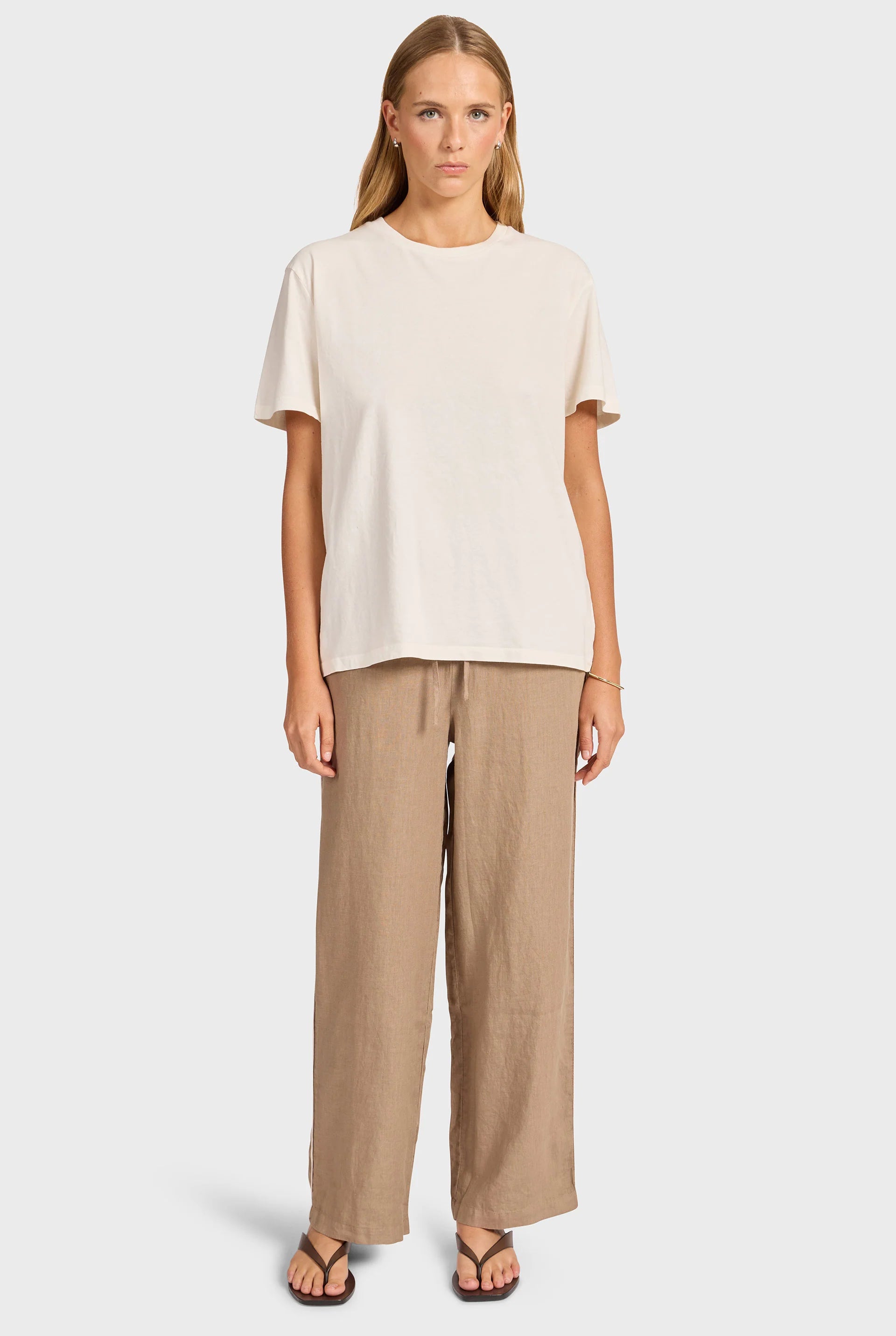 Riviera Piped Linen Pant