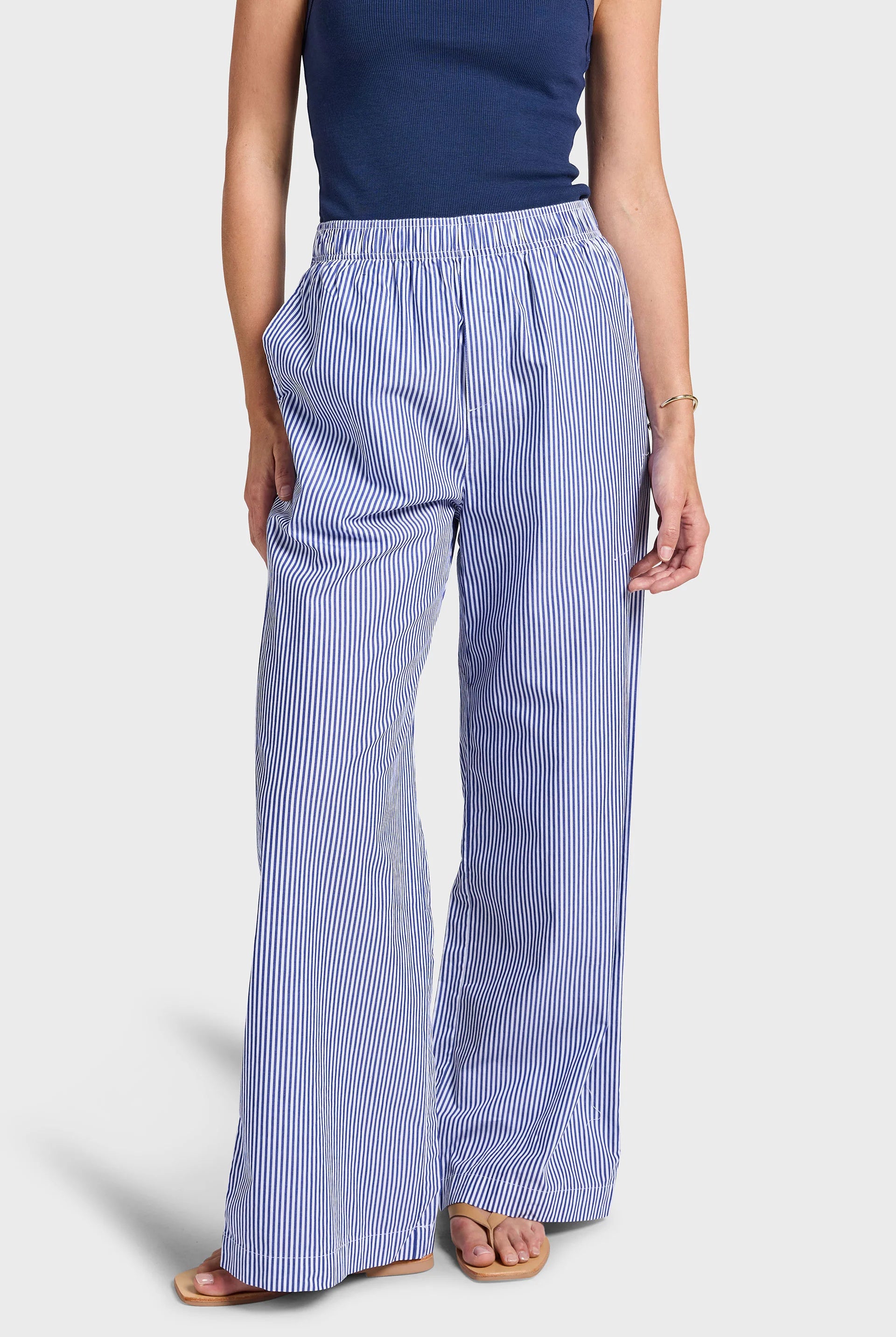 Alma Stripe Poplin Pant
