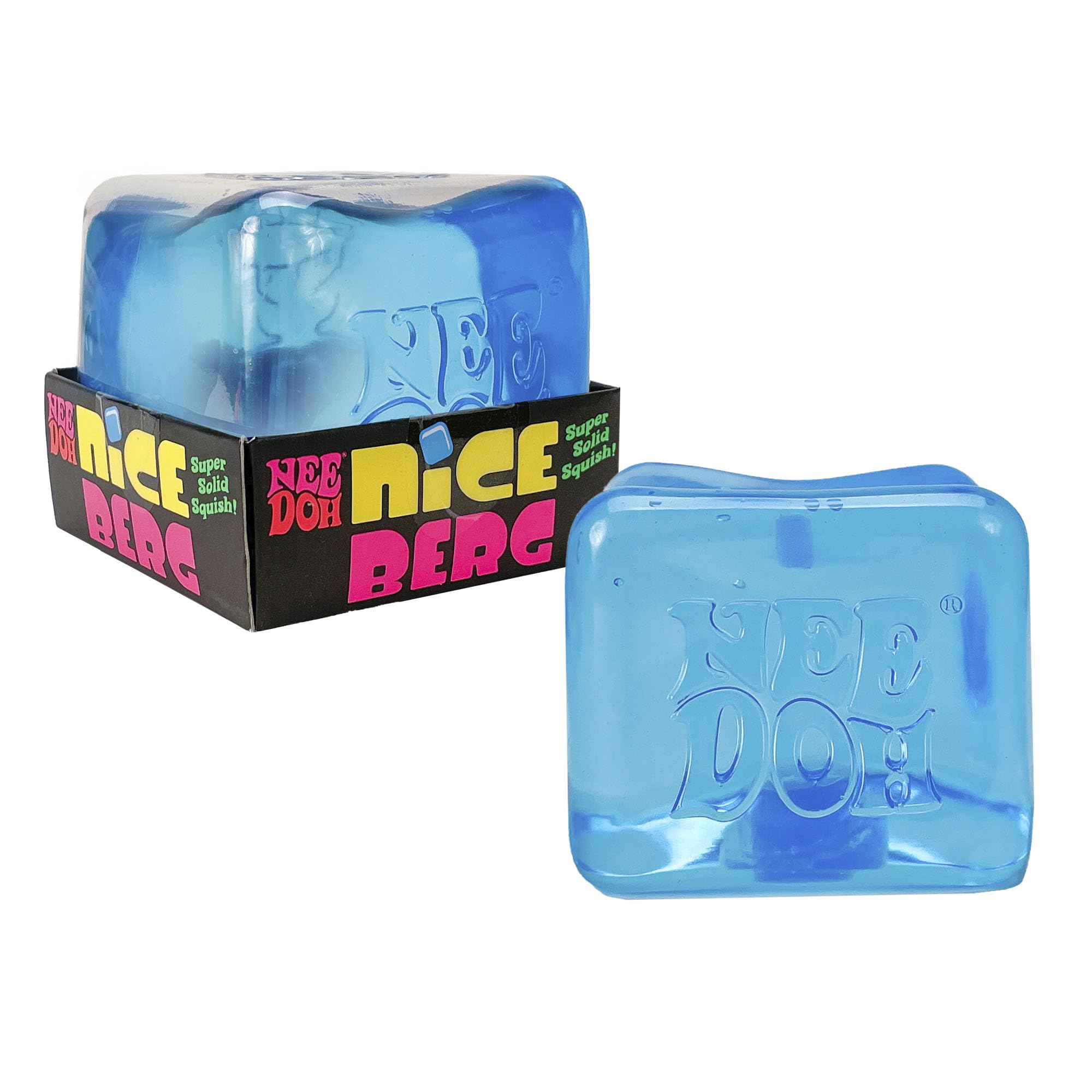 Schylling NeeDoh Nice Berg - Giant NeeDoh Nice Cube - Sensory Squeeze Toy with a Super Solid Squish - Ages 3 and Up - One Cube