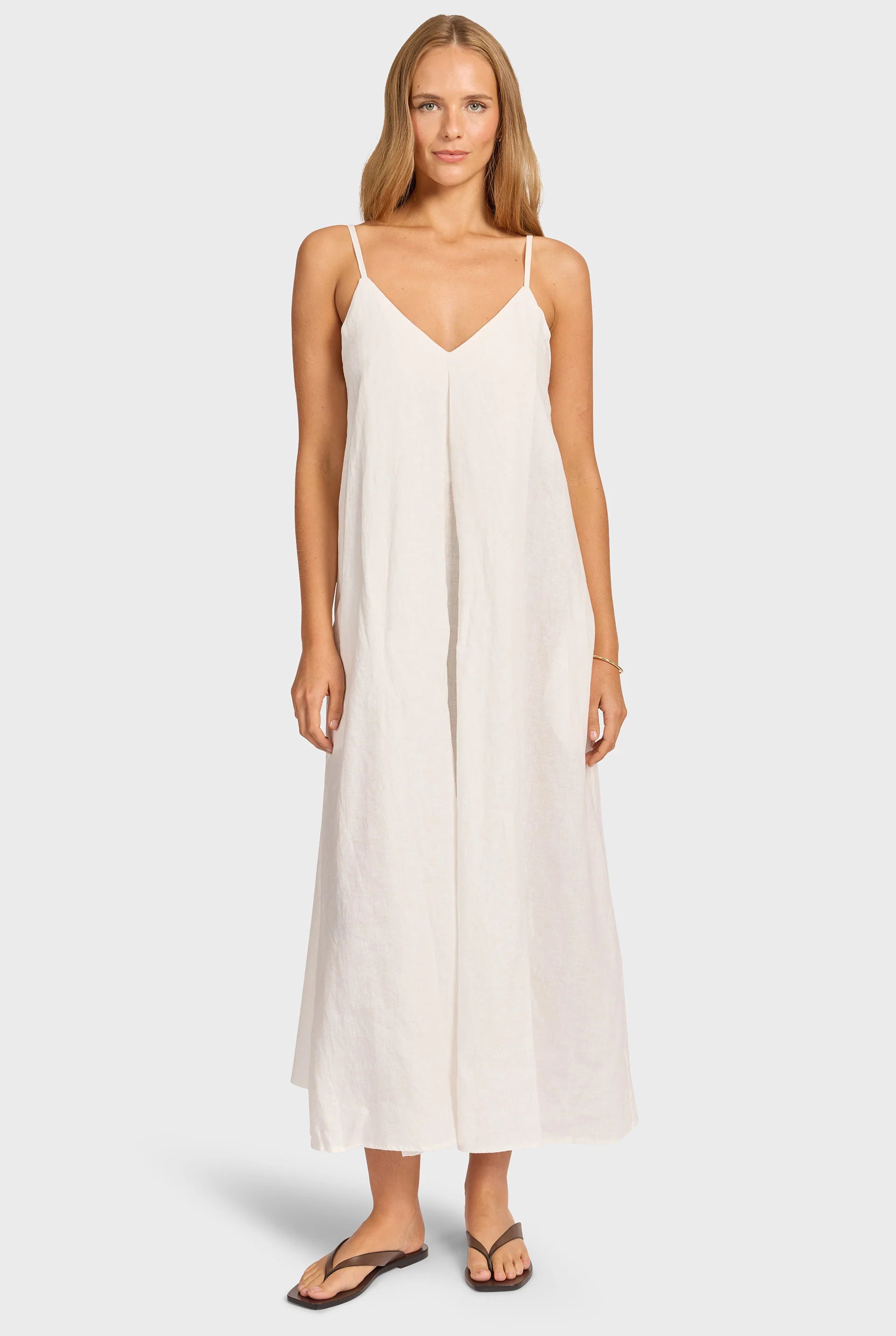 Hampton Linen Slip Dress