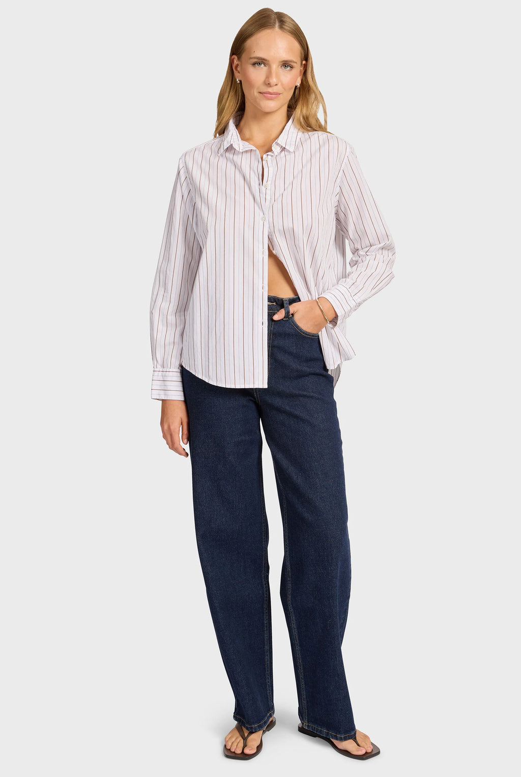 Alma Stripe Poplin Shirt