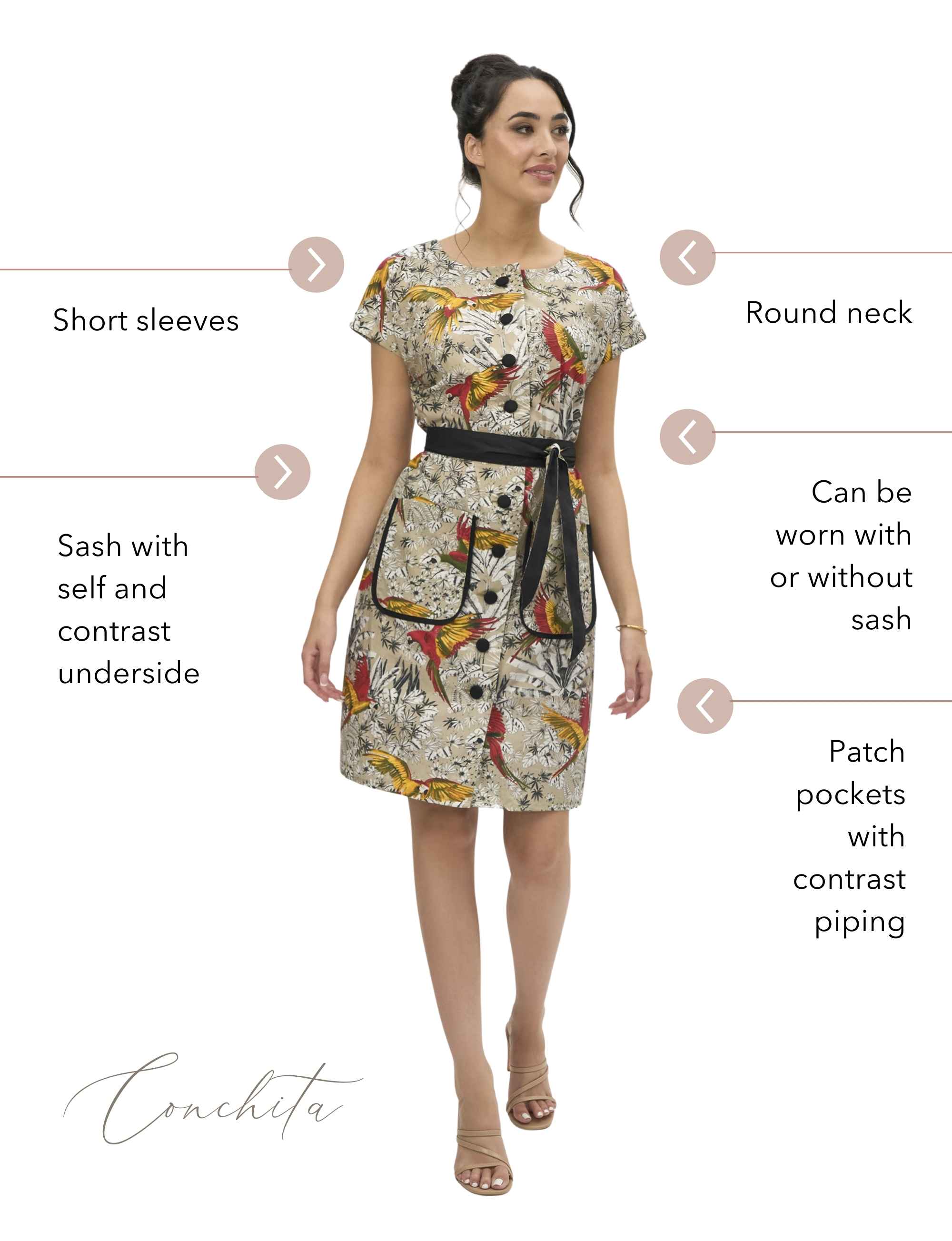 Conchita 'Copacabana' Sheath Shirtdress