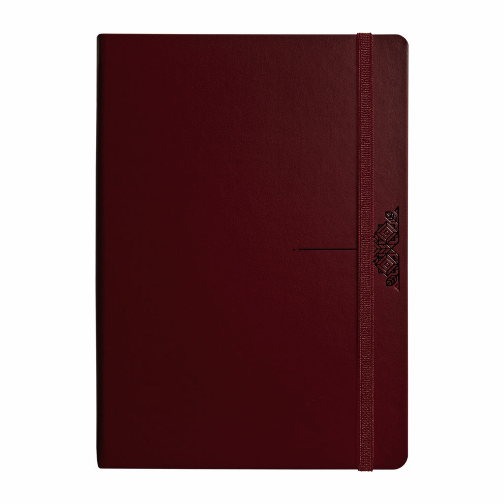 Anupam Daily Notes A5 Journal Notebook – 256 Pages, 80gsm, Fine Matte PVC Hard Cover with Foil, Elastic Closure, and Special Undated Calendar Pages
