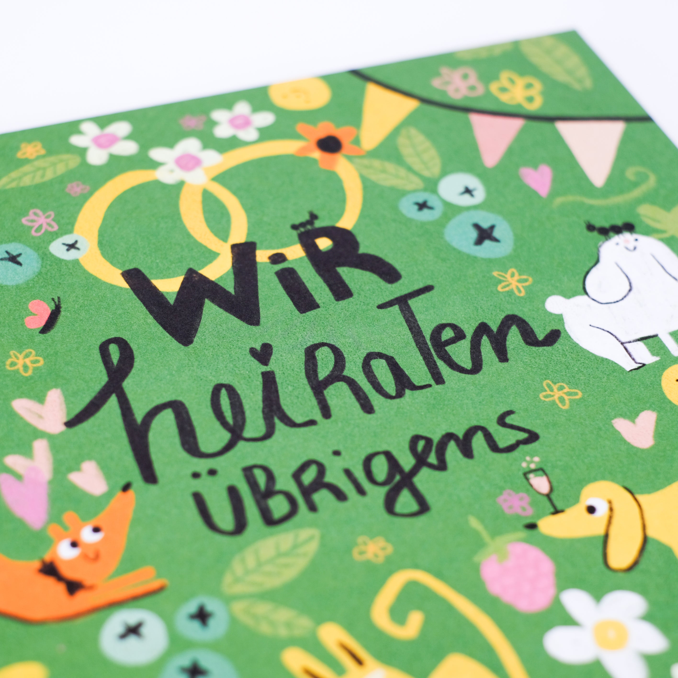 Gästebuch zur Hochzeit 'Wir heiraten übrigens' Slinga