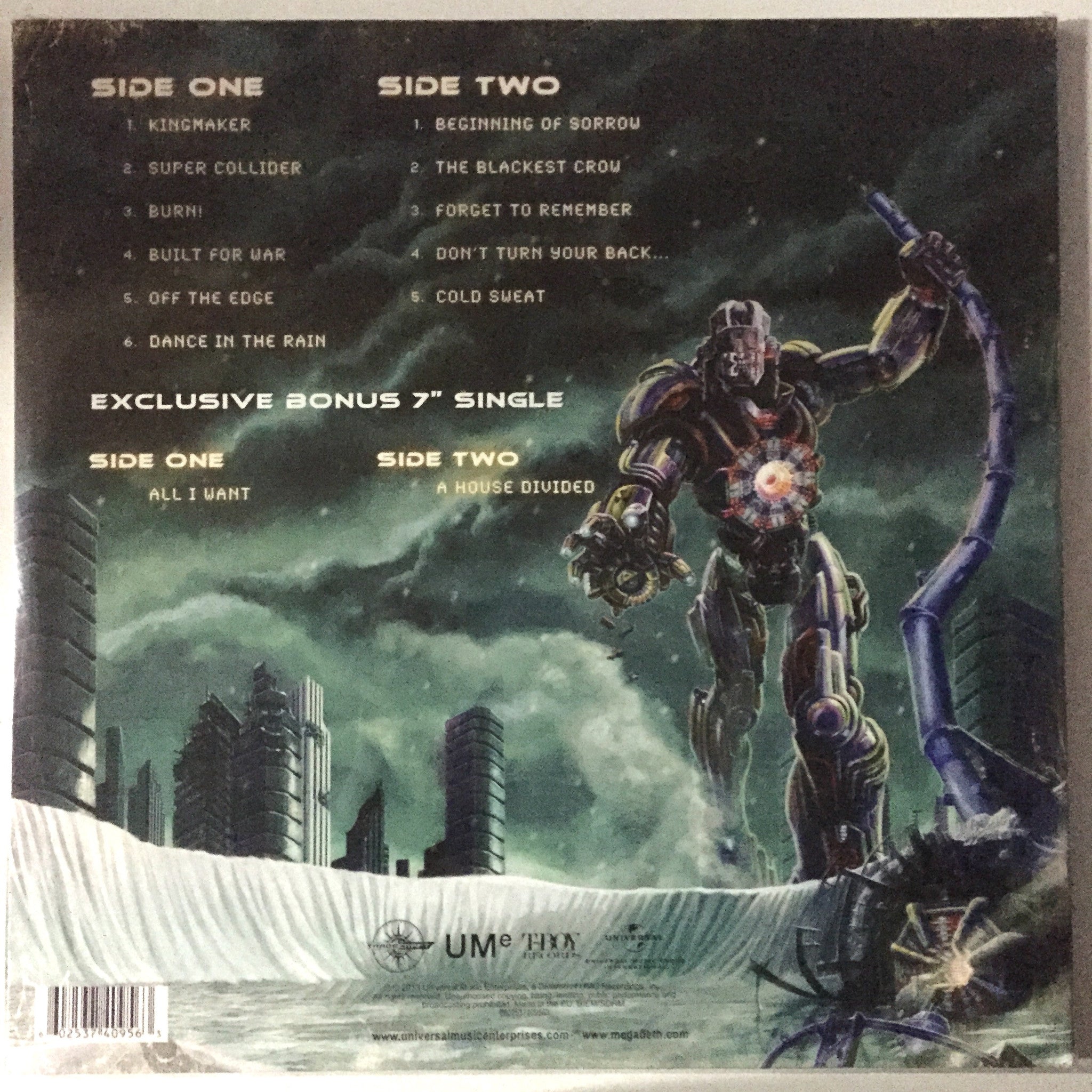 MEGADETH 'Super Collider' Limited Edition Deluxe Vinyl Record. Coloured Famous Rock Shop. 517 Hunter Street Newcastle, 2300 NSW Australia