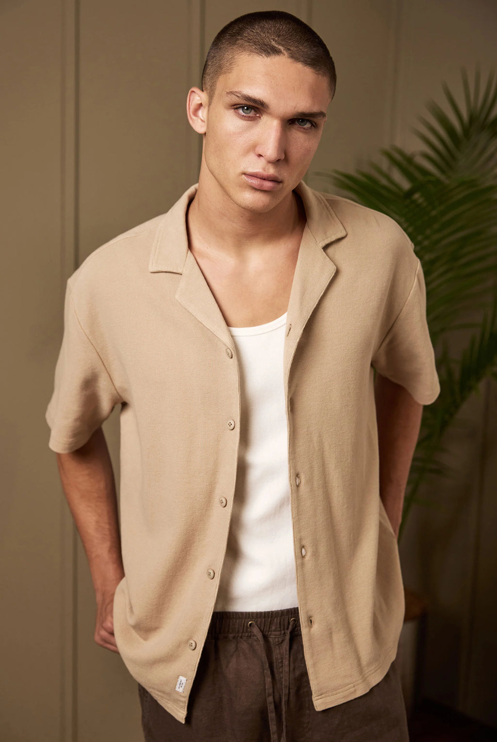 Carlos Cotton Waffle SS Shirt