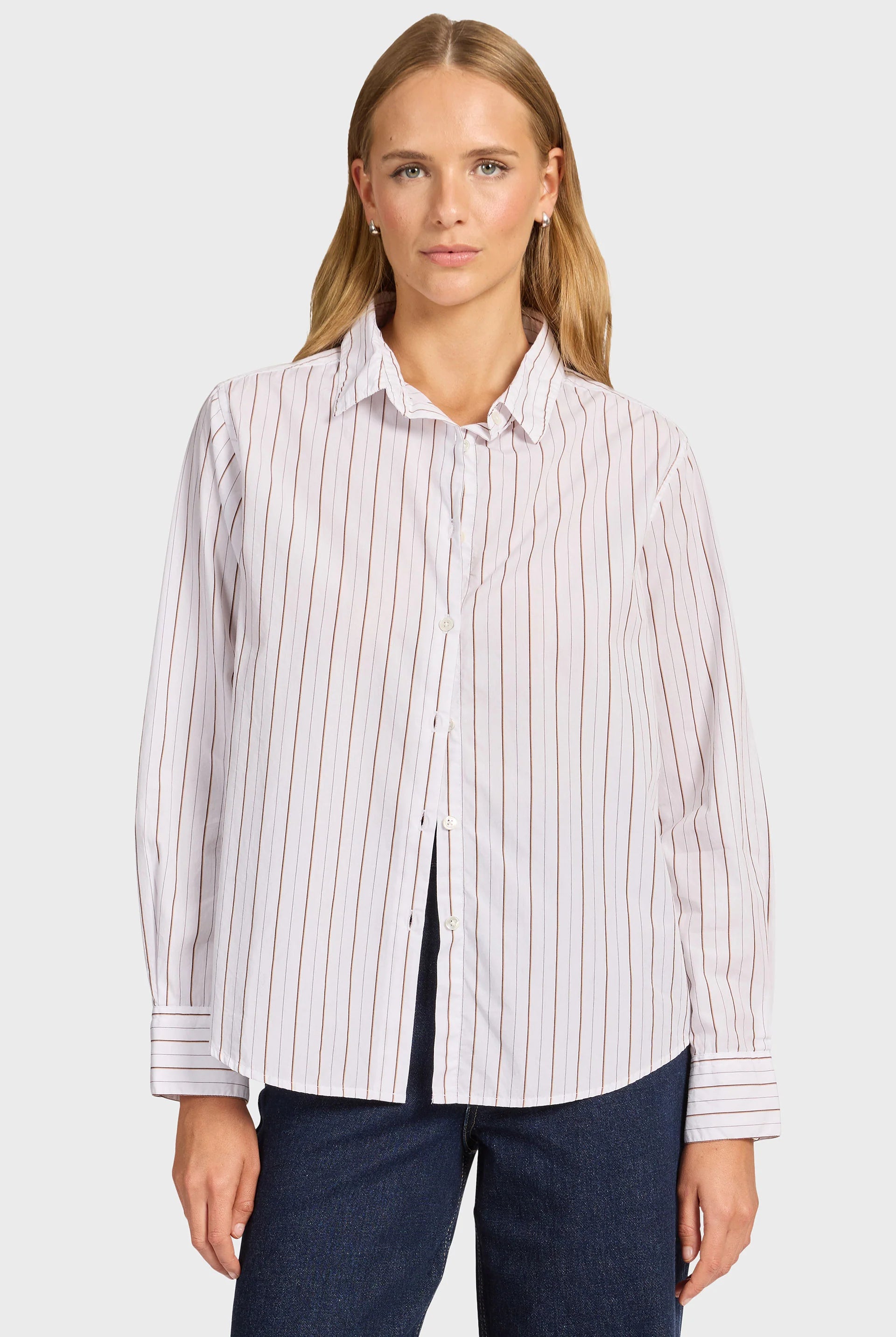 Alma Stripe Poplin Shirt