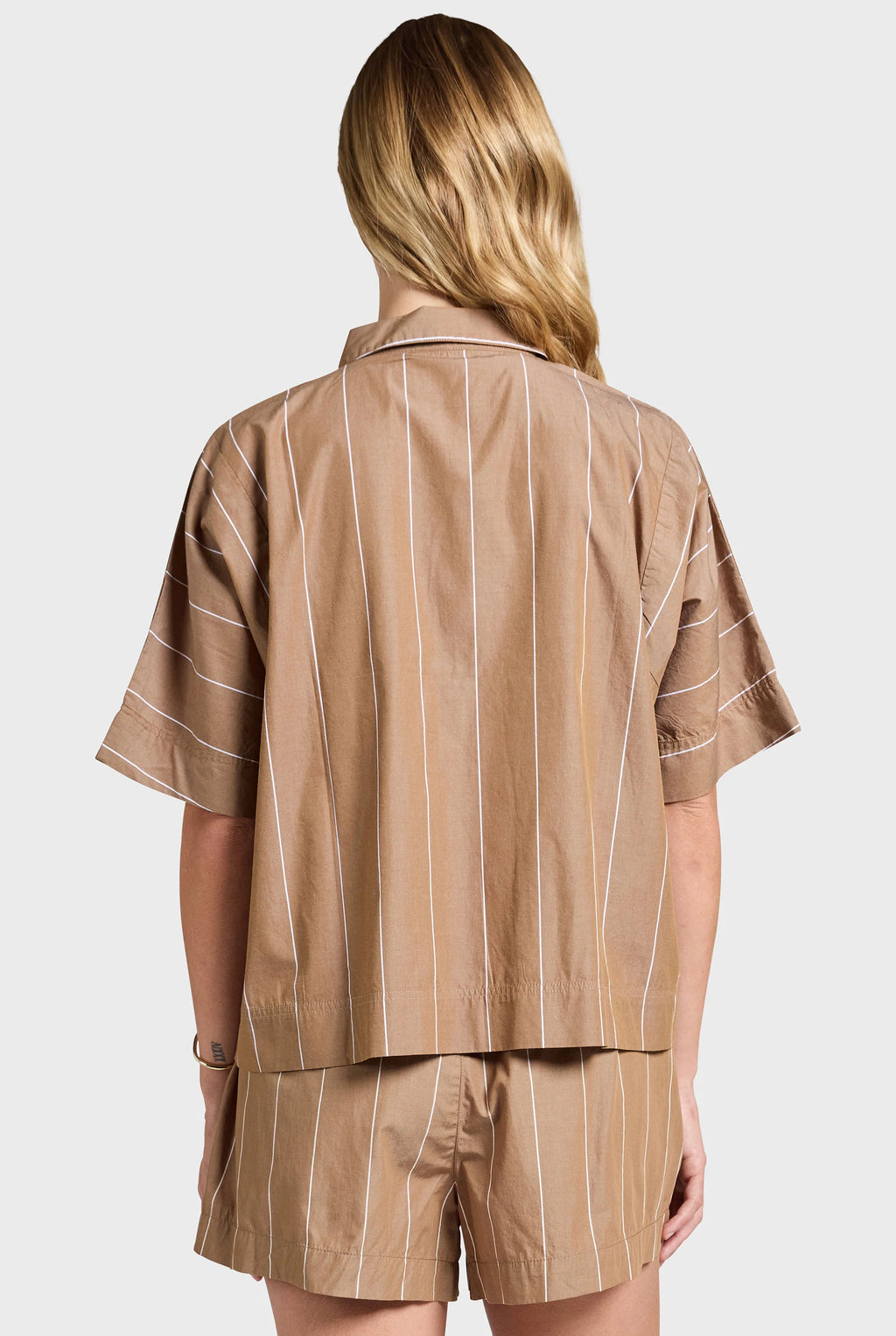 Alma Stripe Poplin SS Shirt