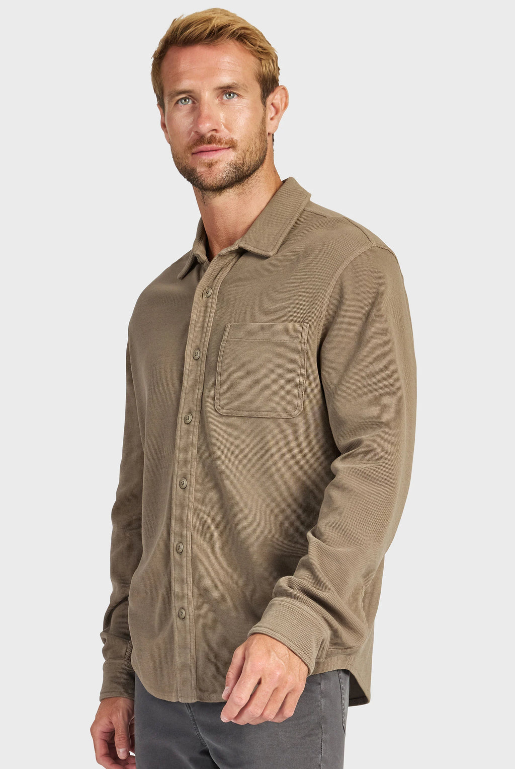 Carlos Cotton Waffle Shirt
