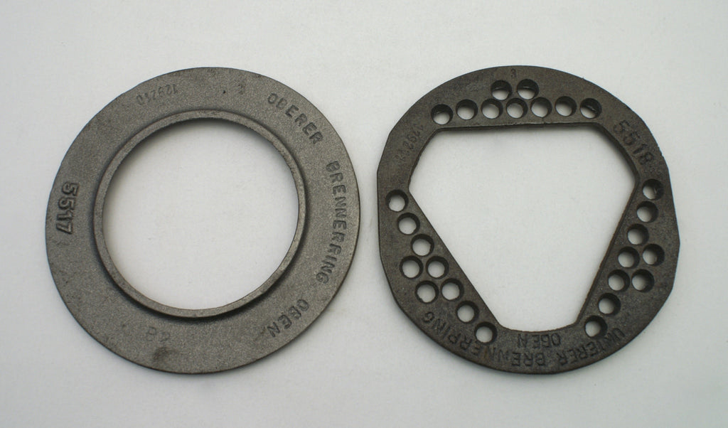 Brennerring 165 / 100 mm unterer für Ölofen 4 kW Guss
