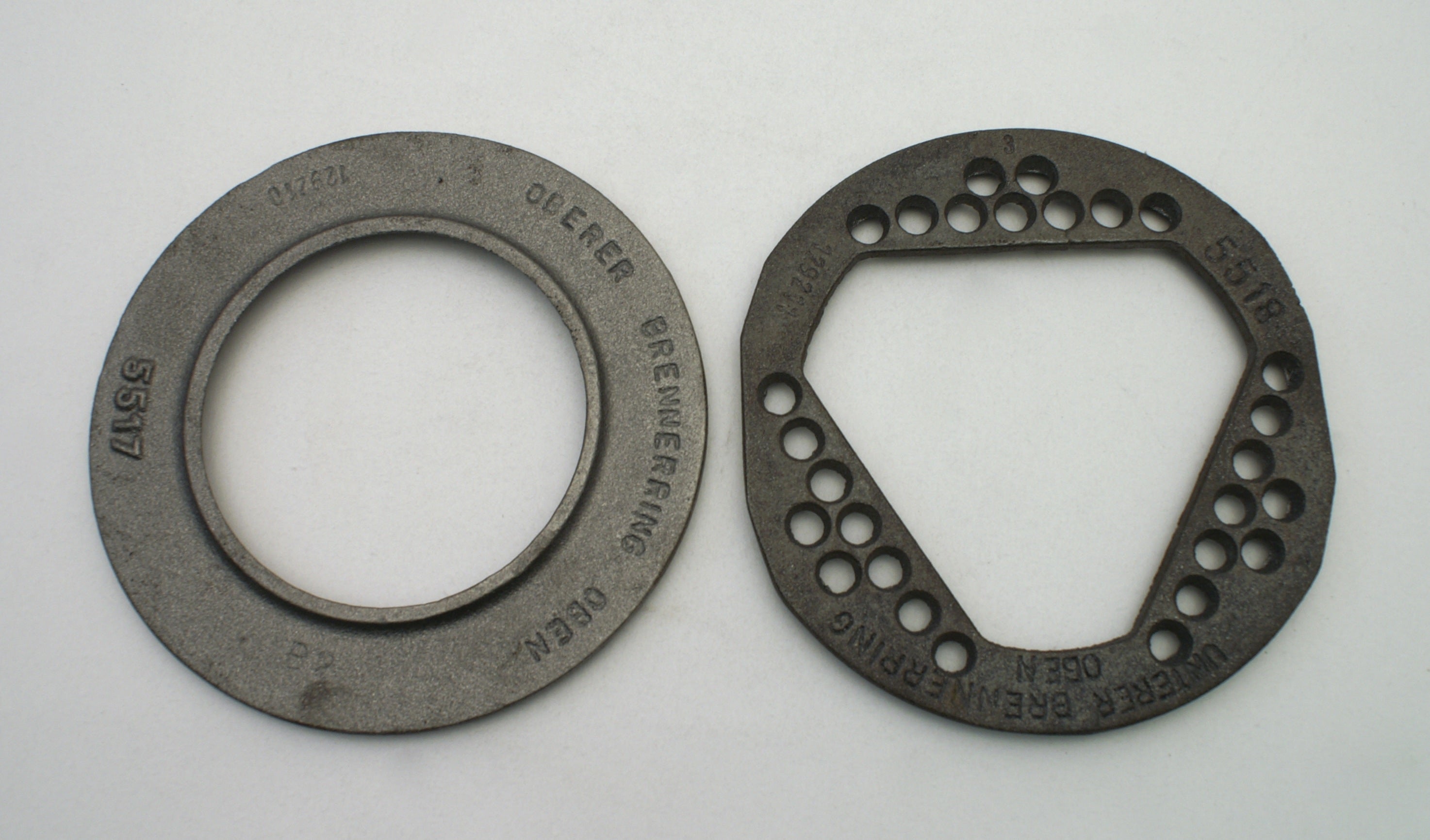 Brennerring 165 / 100 mm unterer für Ölofen 4 kW Guss
