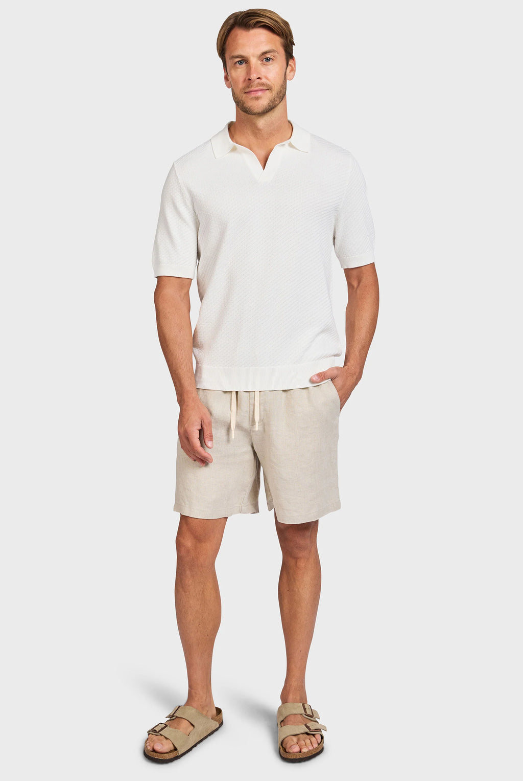 Jonny Textured Knit Polo
