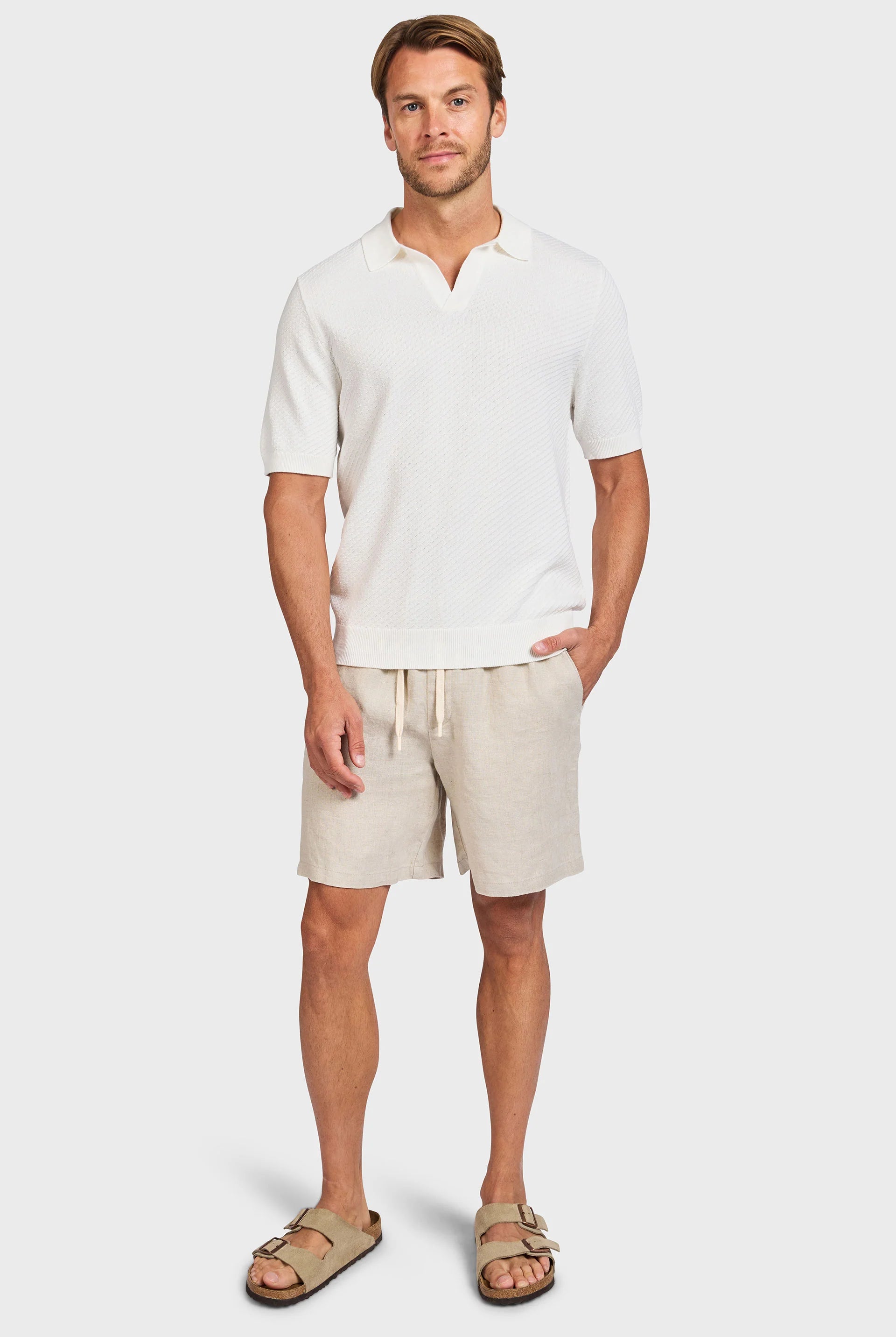 Jonny Textured Knit Polo