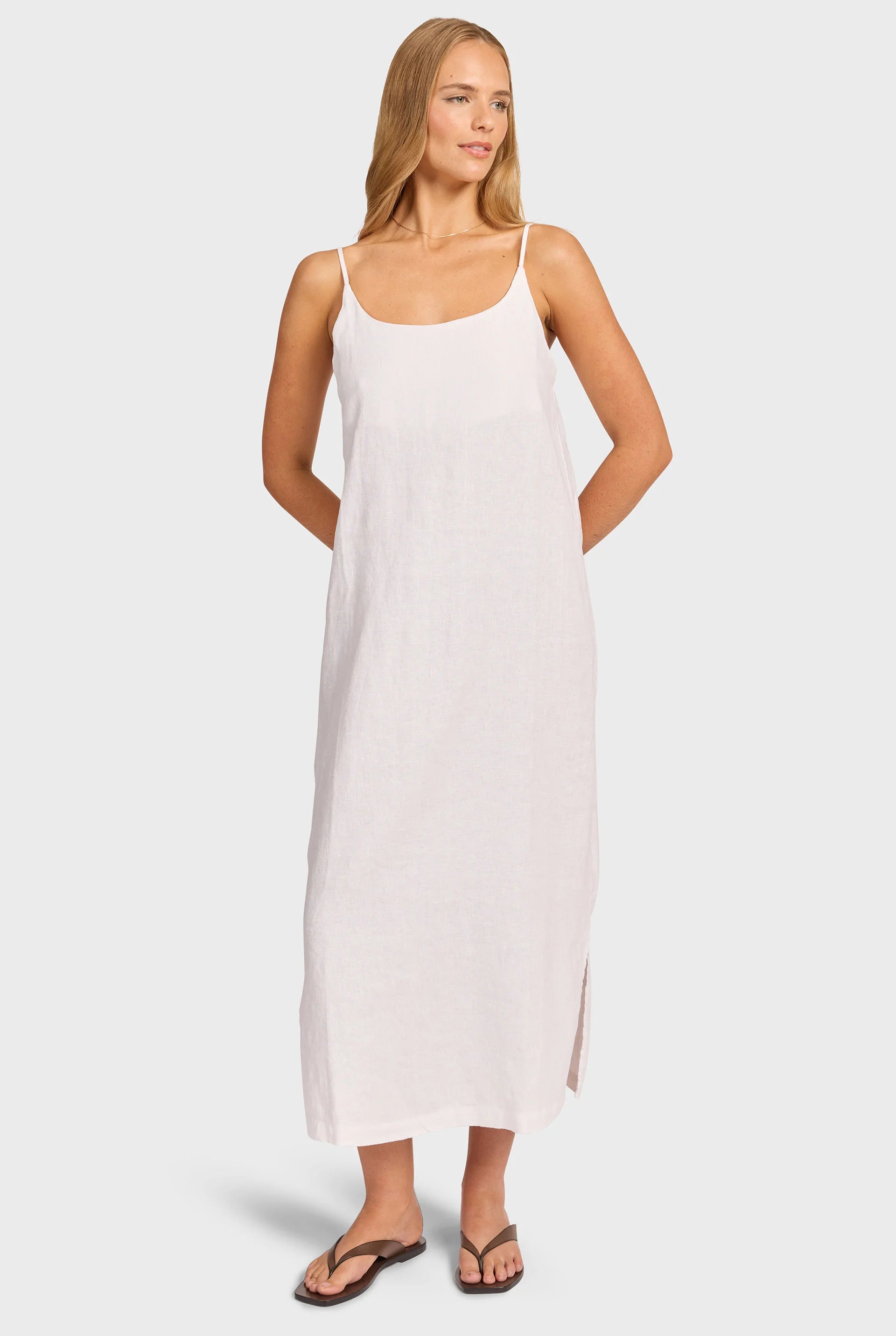 Essential Linen Slip Dress