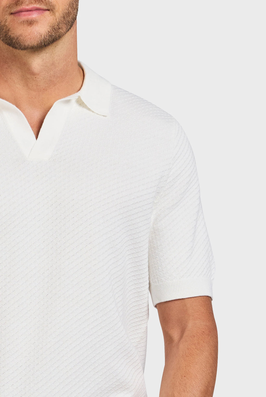 Jonny Textured Knit Polo