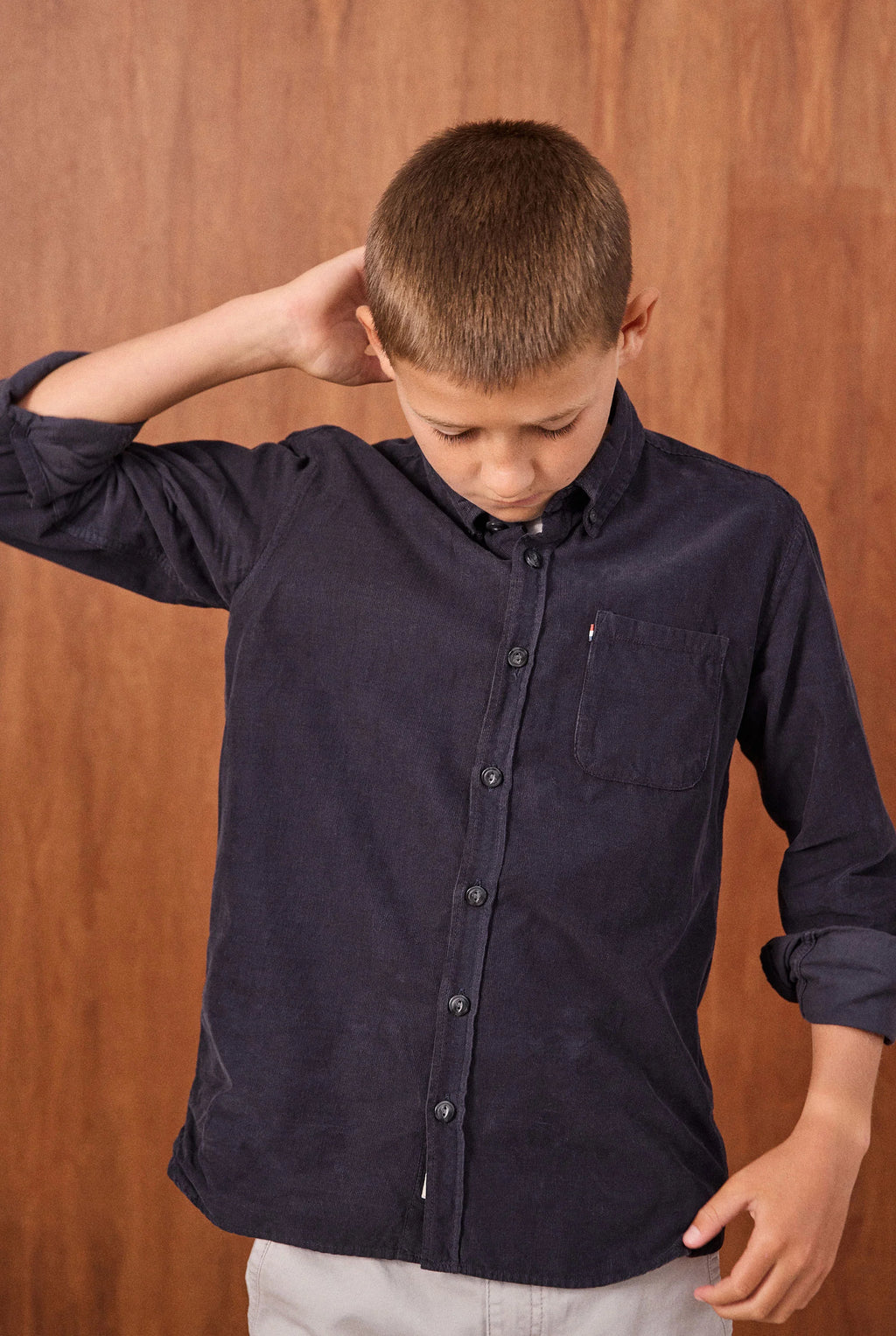 Kids Micro Cord Shirt