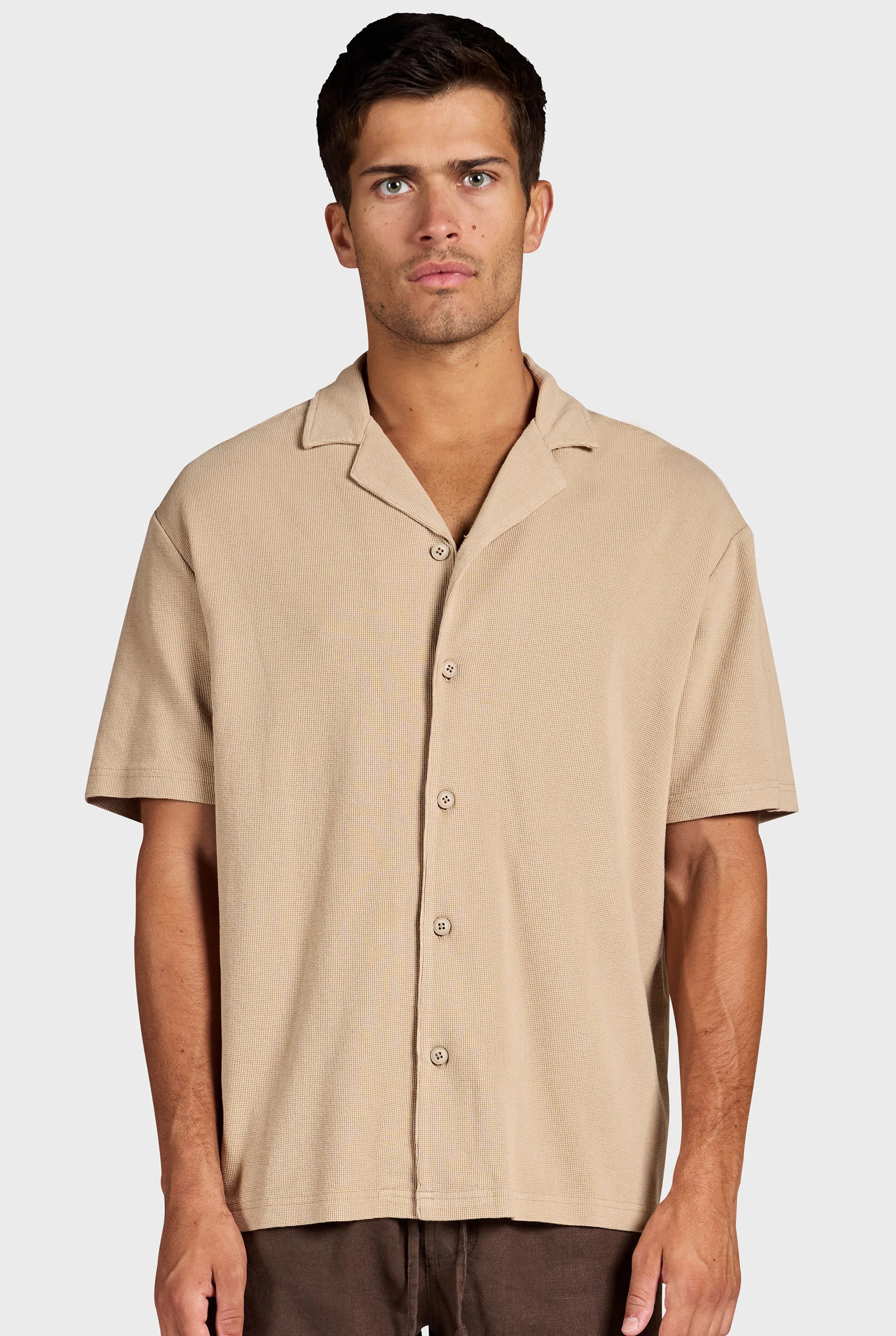 Carlos Cotton Waffle SS Shirt