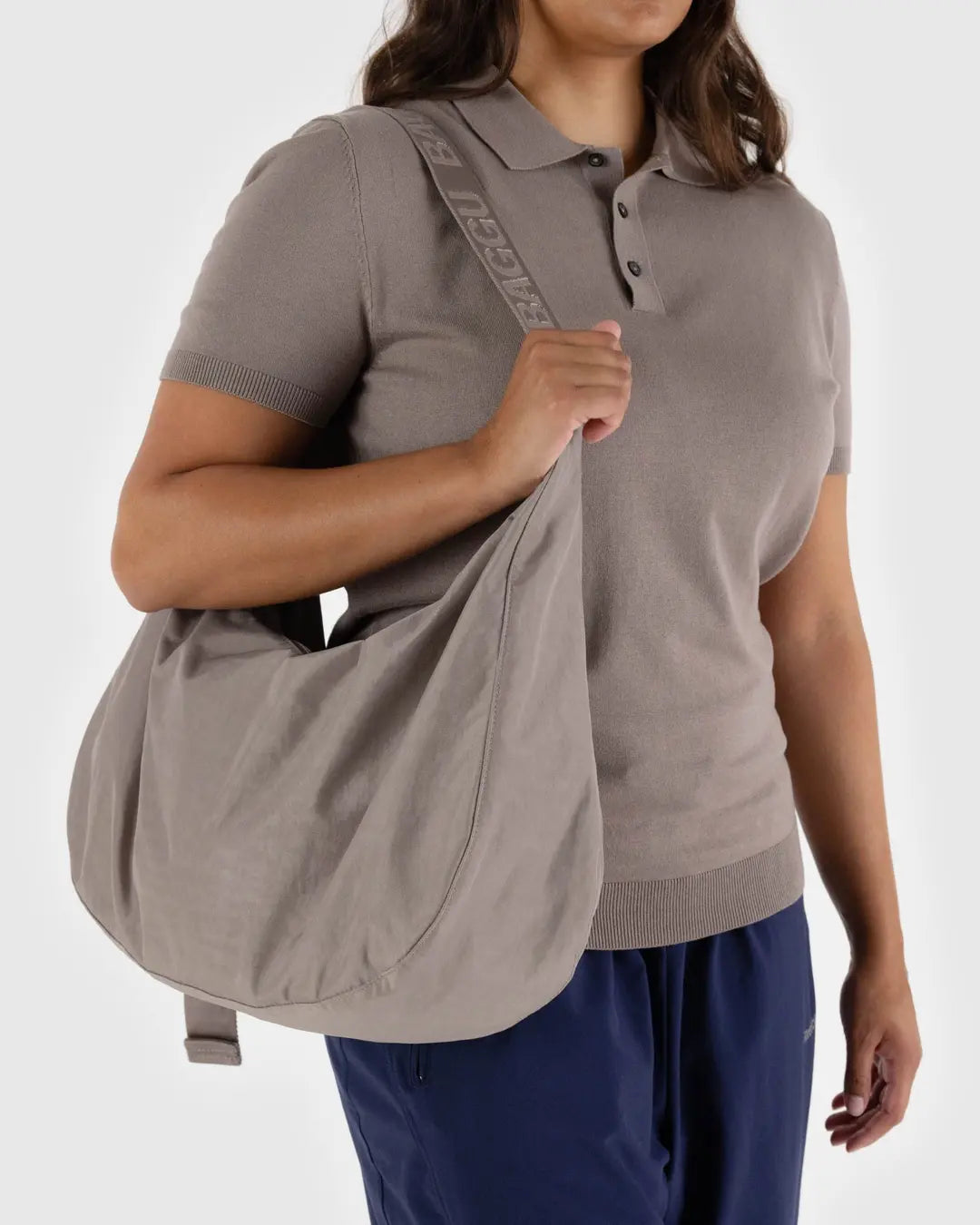 LARGE NYLON CRESCENT BAG